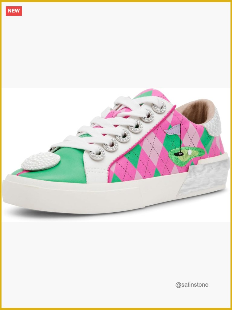 Pearl Embellished Rhinestone Grommet Low Top Lace Up Sneaker